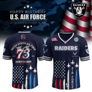 Las Vegas Raiders x US Air Force Birthday Special Edition NFL Jersey