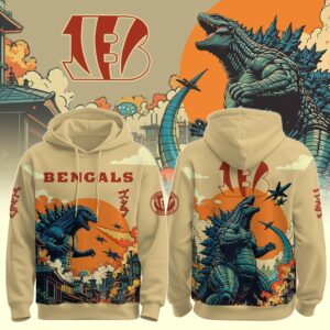 Cincinnati Bengals x Godzilla Kaiju Special Edition Unisex Hoodie