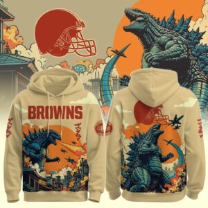 Cleveland Browns x Godzilla Kaiju Special Edition Unisex Hoodie