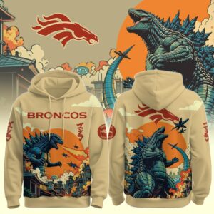 Denver Broncos x Godzilla Kaiju Special Edition Unisex Hoodie
