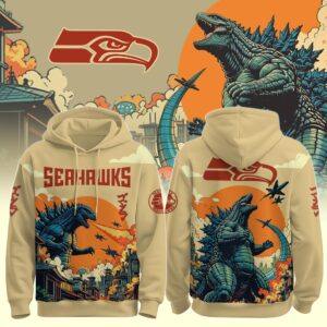 Seattle Seahawks x Godzilla Kaiju Special Edition Unisex Hoodie