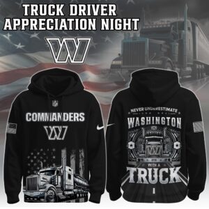 Washington Commanders x Truck Driver Appreciation Unisex Hoodie