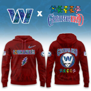 Washington Commanders x Grateful Dead Special Edition Unisex Hoodie