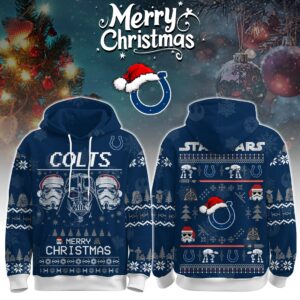 Indianapolis Colts x The Force Star Wars Merry Christmas Unisex Hoodie