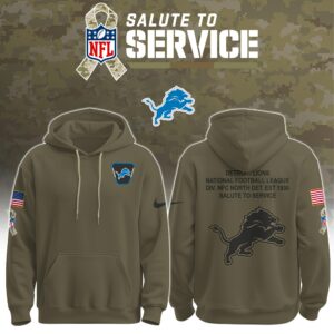 Detroit Lions Salute to Service Club Ver 2 Unisex Hoodie