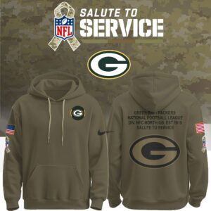 Green Bay Packers Salute to Service Club Ver 2 Unisex Hoodie