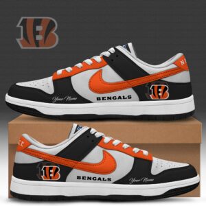 Cincinnati Bengals x Personalized Dunk Low Shoes Special Edition