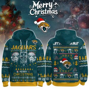 Jacksonville Jaguars x The Force Star Wars Merry Christmas Unisex Hoodie