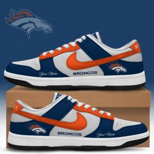 Denver Broncos x Personalized Dunk Low Shoes Special Edition