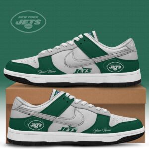 New York Jets x Personalized Dunk Low Shoes Special Edition