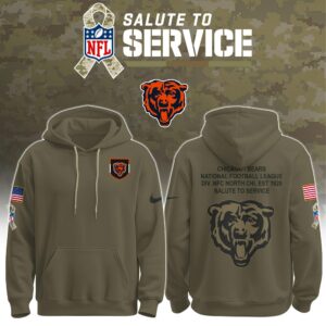Chicago Bears Salute to Service Club Ver 2 Unisex Hoodie