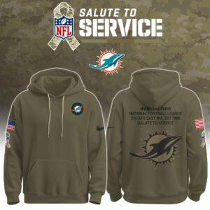 Miami Dolphins Salute to Service Club Ver 2 Unisex Hoodie