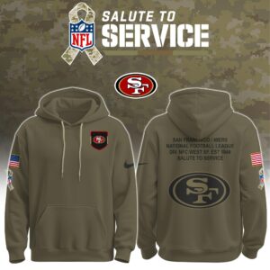 San Francisco 49ers Salute to Service Club Ver 2 Unisex Hoodie