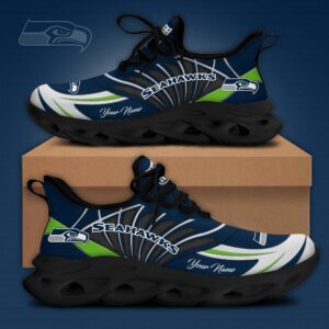 Seattle Seahawks x Personalized Max Soul Sneakers Sport Shoes Ver 2 Special Edition