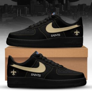 New Orleans Saints x Personalized Dunk Low Shoes Special Black Edition