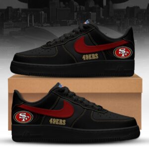 San Francisco 49ers x Personalized Dunk Low Shoes Special Black Edition