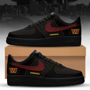 Washington Commanders x Personalized Dunk Low Shoes Special Black Edition
