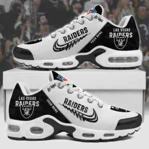Las Vegas Raiders x Personalized Air Max Plus Sneakers Sport Shoes V4 Special Edition
