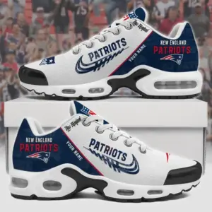 New England Patriots x Personalized Air Max Plus Sneakers Sport Shoes V4 Special Edition