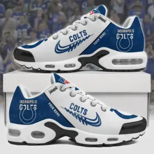 Indianapolis Colts x Personalized Air Max Plus Sneakers Sport Shoes V4 Special Edition